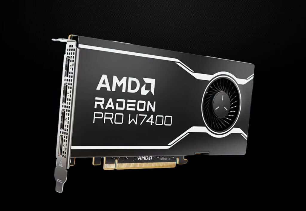 AMD Radeon Pro W7400: Efficient 55W Single-Slot GPU Released