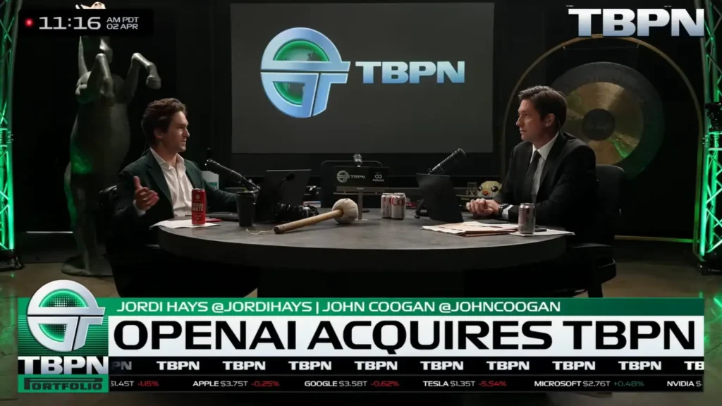 OpenAI Buys Popular TBPN Tech Podcast in New Media Deal